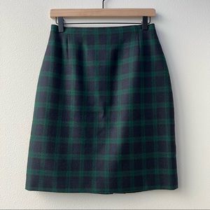 Vintage Plaid A-Line Mini Skirt